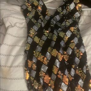 Sequin Harlequin Dress